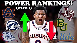 College Basketball “Week 1” Power 35 Rankings [upl. by Lein399]