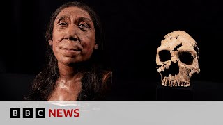 Face of 75000yearold Neanderthal woman revealed  BBC News [upl. by Llydnek]