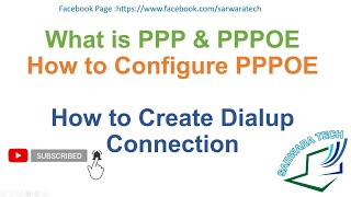 What is PPP PPPOE Protocol amp How to configure PPPOE amp Dialup connection [upl. by Dianemarie639]