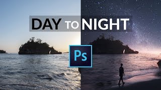 How To Turn Day Into Night In Photoshop CC 2018 [upl. by Rennold]