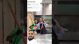 Your best cook burak and Dani alves greensreen food streetfood sortvideo [upl. by Aira245]