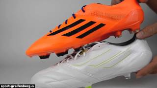 Adidas F50 adizero IV Leder und Hybridtouch Vergleich [upl. by Melak555]