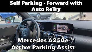 Self Parking  Forward with Auto ReTry  Mercedes A250e  Active Parking Assist [upl. by Julia]