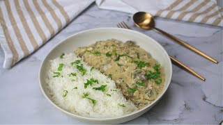 Easy Classic Beef Stroganoff Recipe [upl. by Bottali620]