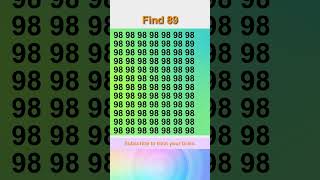 Can You Find Number 89 [upl. by Brass]