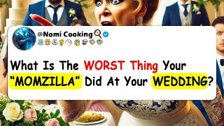 What Is The WORST Thing Your quotMOMZILLAquot Did At Your WEDDING [upl. by Navlys935]