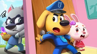 Whos At the Door  Dont Open The Door To Strangers  Safety Cartoon  Sheriff Labrador  BabyBus [upl. by Eyllib]