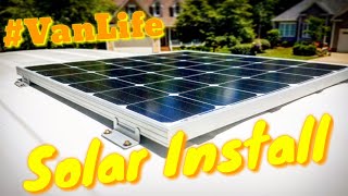 Cargo Van Solar Power  Van Life Solar Panel Install 2019 [upl. by Kiyohara]