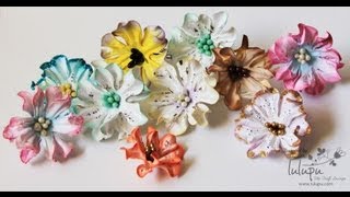 How To Tutorial on Handmade Paper Gardenia Flowers [upl. by Parent500]