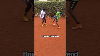 How to defend properly in football ⚽️ football soccer training tips footballshorts [upl. by Uhp]