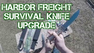 Upgrade Harbor Freight Survival Knife into Firestarter kit [upl. by Lida20]