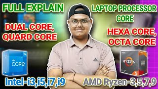 Full Explain Laptop Processorintel amp Ryzen dual core quard care hexa core octa core in Hindi [upl. by Refinaj]