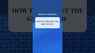 How to Crochet the Grit Stitch crochettutorial crochetforbeginners crochetstitch shorts [upl. by Dragone]