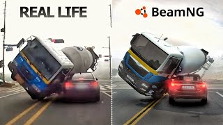 Accidents Based on Real Life Incidents  Beamngdrive  09 [upl. by Greysun]