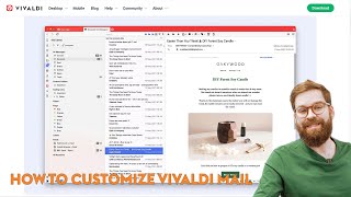 How To Customize Vivaldi Mail Beta [upl. by Tegdirb]