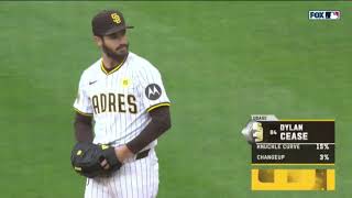 Dylan Cease first Padres start strikeout highlights vs Giants 33024 [upl. by Drofdarb83]