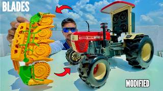 RC Swaraj Tractor Upgrade With Harvester Machine  Chatpat toy TV [upl. by Orimar]