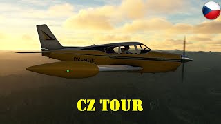 CZ TOUR │ Piper PA24250 ✈ Vilémov – Panenský Týnec – Lomnice Nad Popelkou │ LKVI – LKPC – LKLO [upl. by Stempson]