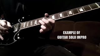 Guitar Solo Example over Ambience Crescendo Backing Track [upl. by Ettennal]