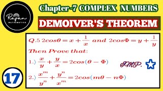 17Prove that these question ⁉️🤔 DEMOIVERS THEOREM Santosh Sir Notes📚IERT Diploma or Polytechnic [upl. by Kym]