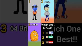 64 Bits 32 Bits 16 Bits 8 Bits 4 Bits 2 Bits 1 Bits 1 vs 2 vs 3 animation [upl. by Nicks374]