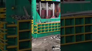 Pressing metal machine for recycling [upl. by Atinit]