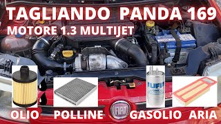 Tagliando Fiat Panda 169 motore 13 multijet [upl. by Ennaid]