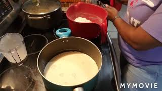 Making banana pudding from scratch [upl. by Dnalro]