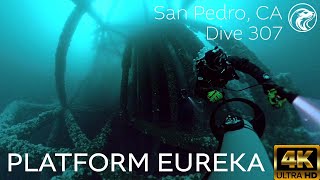 SCUBA DPV Diving Platform Eureka  Long Beach CA 2024  4K Insta 360 X4 [upl. by Naitsabas]