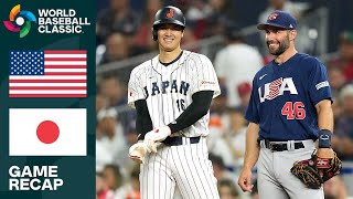 United States vs Japan Game Highlights  2023 World Baseball Classic Final [upl. by Nakada298]