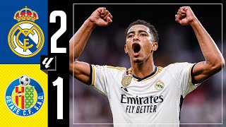 Real Madrid 21 Getafe  HIGHLIGHTS  LaLiga 202324 [upl. by Ilyse]