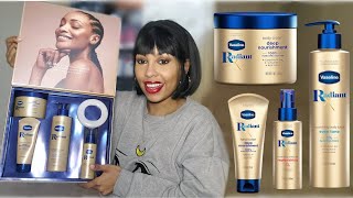 Tried IT  VASELINE RADIANT X REVIEW  BODY CREAM HAND BUTTER BODY LOTION OIL  Dry Skin tested [upl. by Cottrell309]