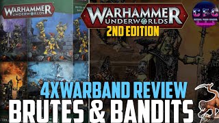 Destruction Warbands Review Brutes and Bandits  Warhammer Underworlds Embergard [upl. by Deron]