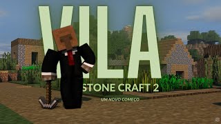 Achei uma vila abandonada StoneCraft 2 EP 1 [upl. by Ahsinoj]