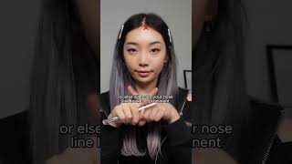 how to contour your nose like korean celebrities I shorts [upl. by Ludba]