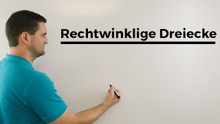 Rechtwinklige Dreiecke sin cos tan Beispiel Trigonometrie WinkelLängen berechnen [upl. by Nilo]