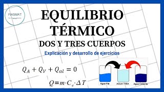 Equilibrio Térmico de DOS y TRES CUERPOS  Ejercicios Resueltos [upl. by Murdock608]