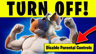 How To TURN OFF Parental Controls On Fortnite 2024 How To Remove Parental Controls In Epic Games [upl. by Arvonio]