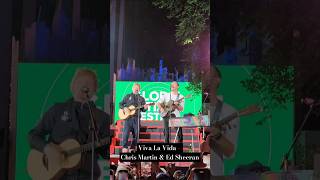 Viva La Vida  Chris Martin amp Ed Sheeran live from the 2024 Global Citizen Festival [upl. by Adaiha]