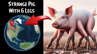 Strange Pig With 6 Legs Found On Google Maps 🌎 [upl. by Tawney568]