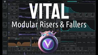 How To Modular Risers amp Fallers in Vital  Synthesis Sound Design Tutorial [upl. by Natala]