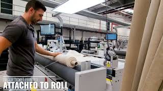 Polymaster Custom Rolling Machines at Romo Fabrics with in house WMS Integration [upl. by Enelyw370]