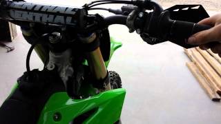 Kawasaki kx 250f 2014 Rev limiter stock pipe [upl. by Lowenstein]