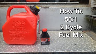 How To Make 501 Fuel Mix For Your 2 cycle Power Equipment smallenginerepair stihl husqvarna [upl. by Hanshaw]