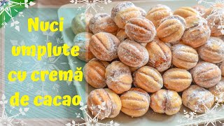 Rețeta copilăriei mele NUCI umplute cu cremă de cacao  ❄ DULCINELE ❄ [upl. by Agamemnon]