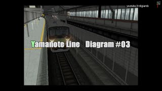 PC Densha de GO Final  Yamanote Line Diagram 3 OsakiShinagawa [upl. by Raclima]