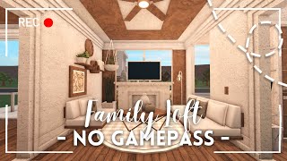 roblox bloxburg  🌴 no gamepass minimalist family loft ꒰ build amp tour ꒱  itapixca builds [upl. by Ecnav761]