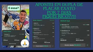 Apostei 7 dias em Placares Exatos Fiquei Rico  CAMILOJOGA10 NA REAL [upl. by Anivid974]