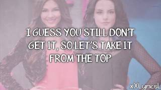 Victoria Justice Ft Liz Gillies  Take A Hint Lyrics [upl. by Andert87]