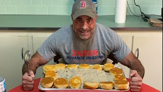 60 Biscuits amp Gravy ChallengeHuge Breakfast Challenge [upl. by Ecirtnuahs]